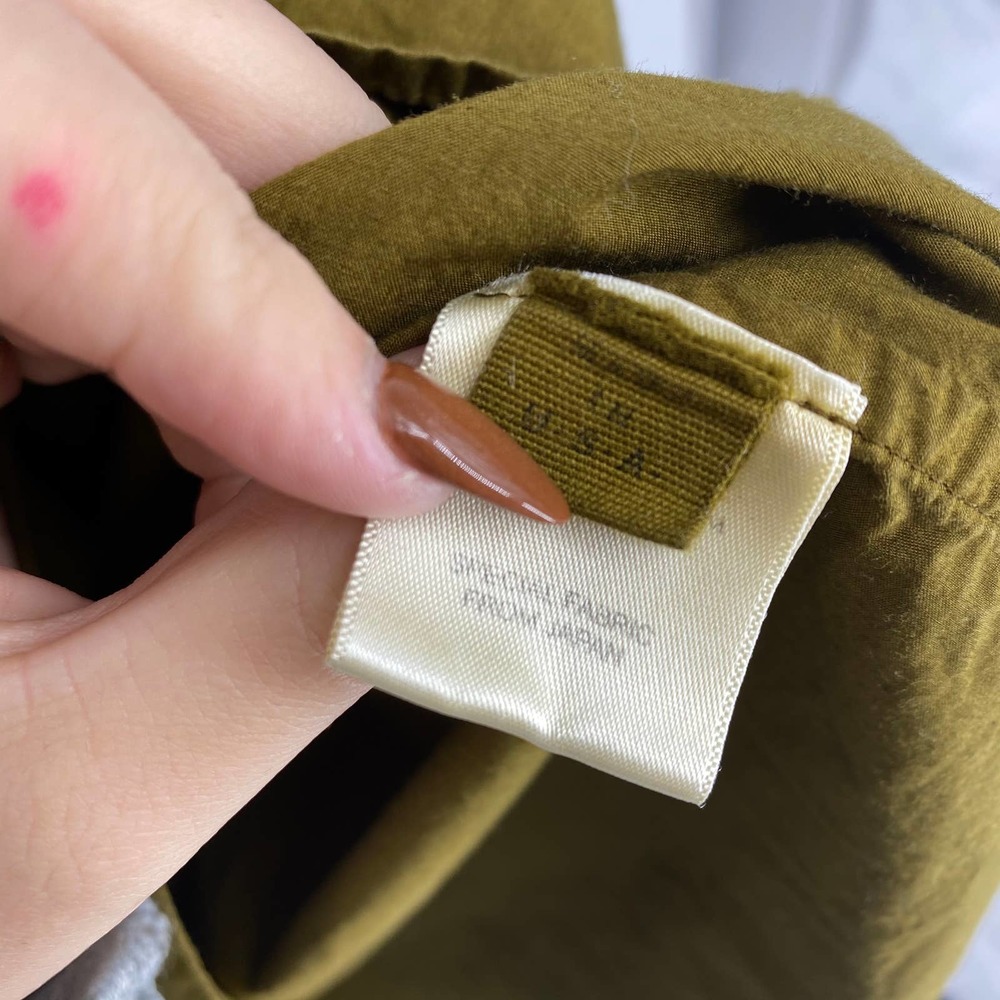 House of St. Clair Green Long Button Down top - Picture 7 of 8